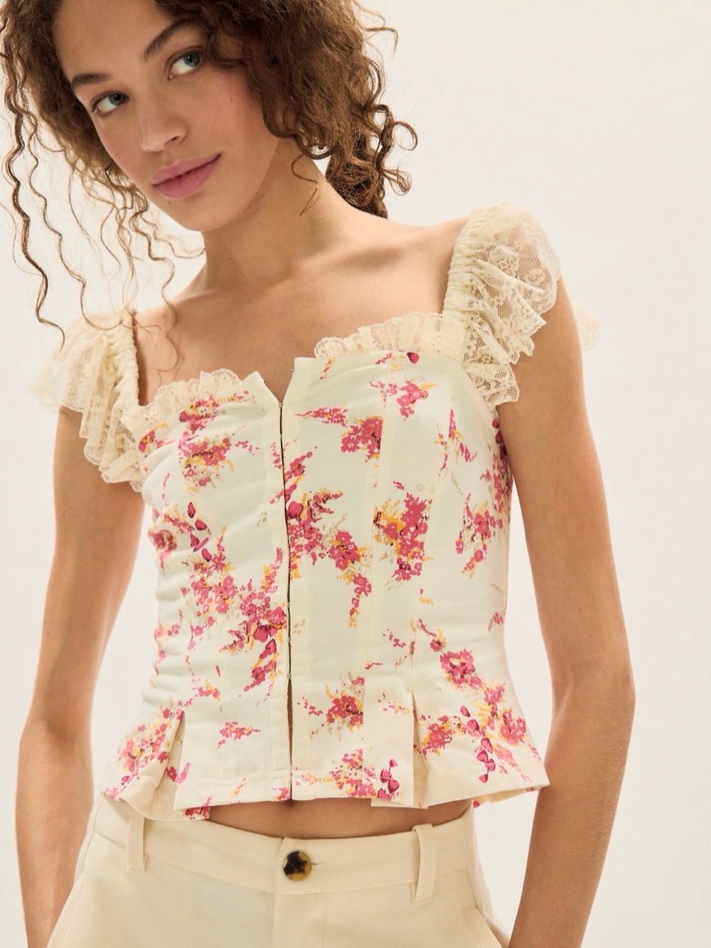 Free People Bonnie Lace Top